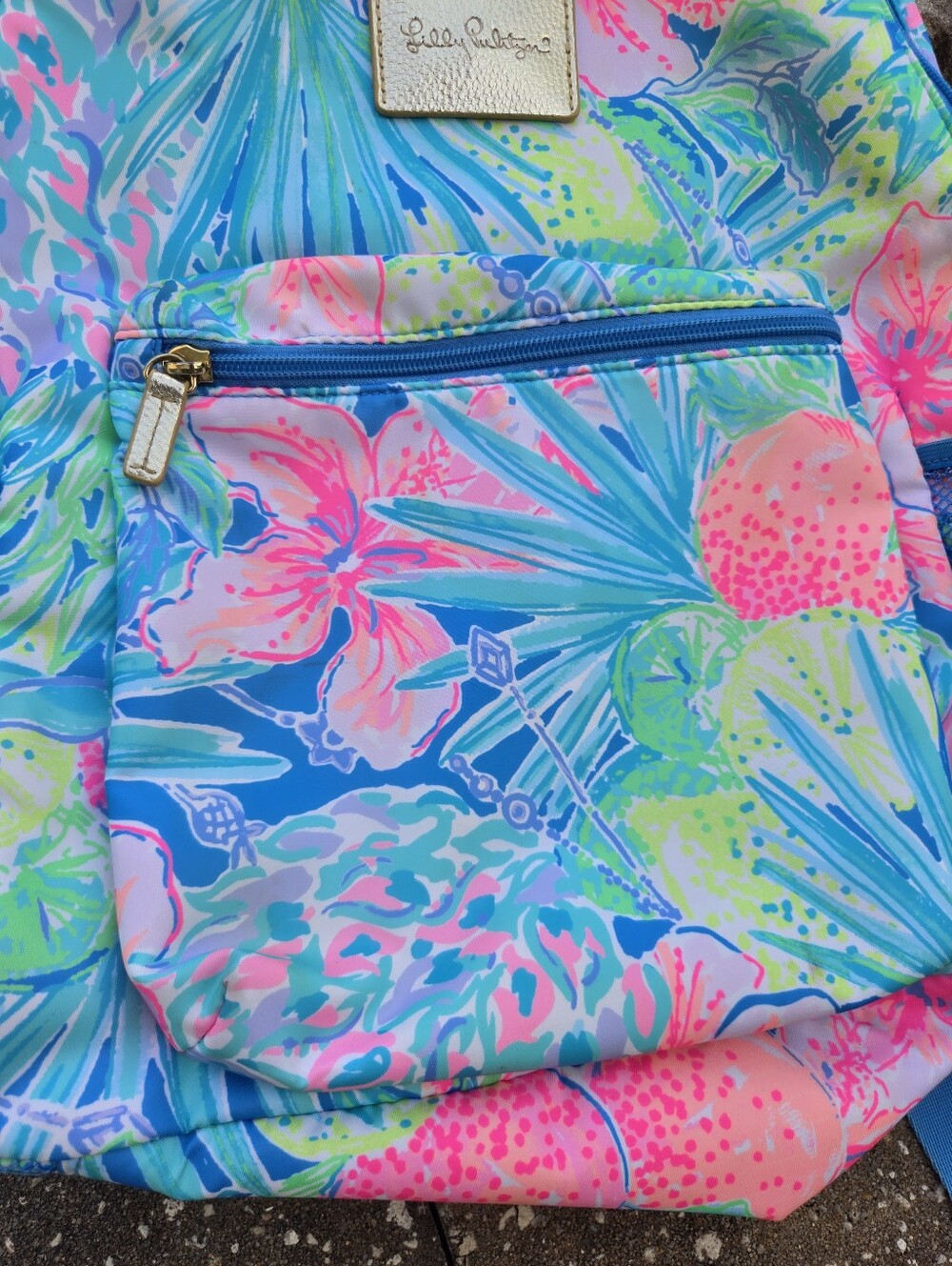Lilly Pulitzer Bahia Backpack Swizzle In - Picture 3 of 10